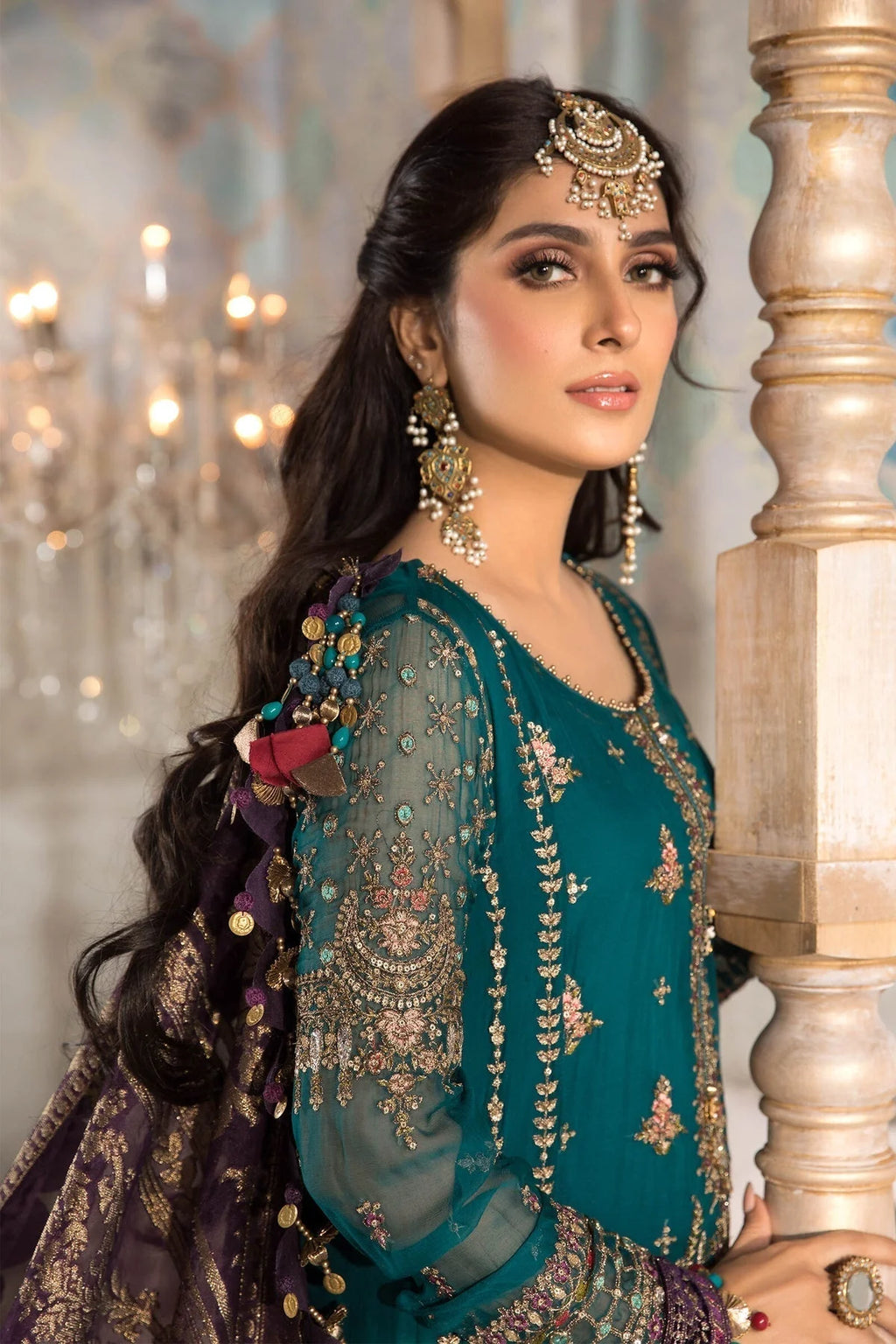 Timeless Elegance :Chiffon Heritage Wedding Collection (Unstitched) M.B-2201